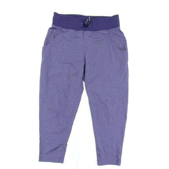 Lululemon Athletica Capri Pants Women's Sz 4 Purple Drawstring Workout Gym Loose - Picture 1 of 6